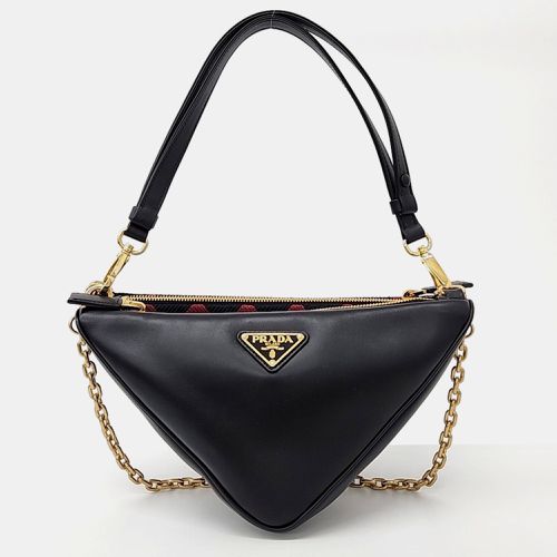 Prada triangle tote and shoulder bag - Prada - Modalova