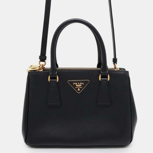 Prada Black Leather Saffiano Leather Handbag - Prada - Modalova