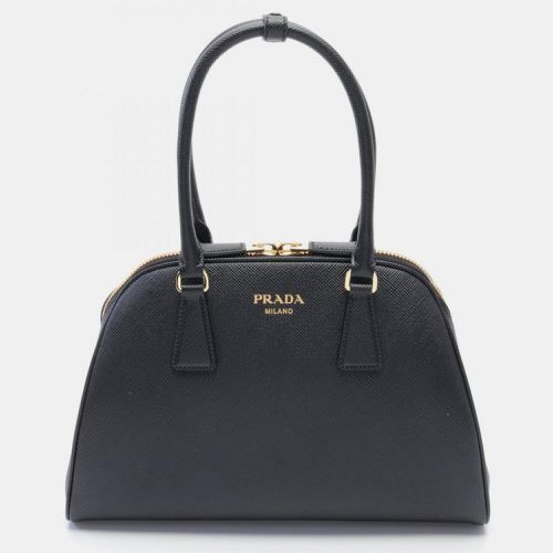 Prada Black Leather Handbag - Prada - Modalova