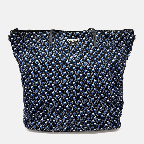 Prada Black Blue Fabric Prada fabric Crossbody bag - Prada - Modalova