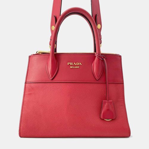 Prada Red Saffiano Leather Paradigm Handbag - Prada - Modalova