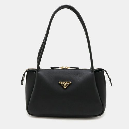 Prada Soft Grain Leather Nero Black Medium Handbag - Prada - Modalova