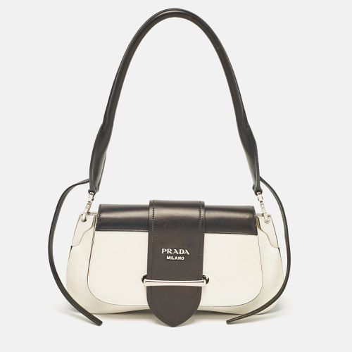 White Leather Sidonie Shoulder Bag - Prada - Modalova