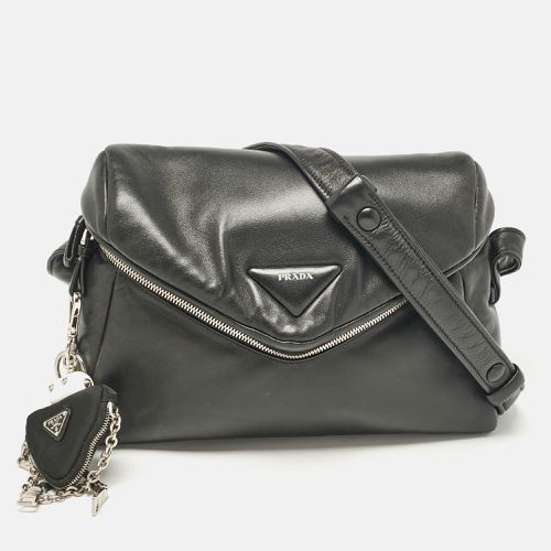 Prada Black Leather Signaux Shoulder Bag - Prada - Modalova