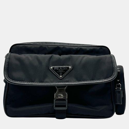 Prada Nylon Black Silver Shoulder Bag - Prada - Modalova