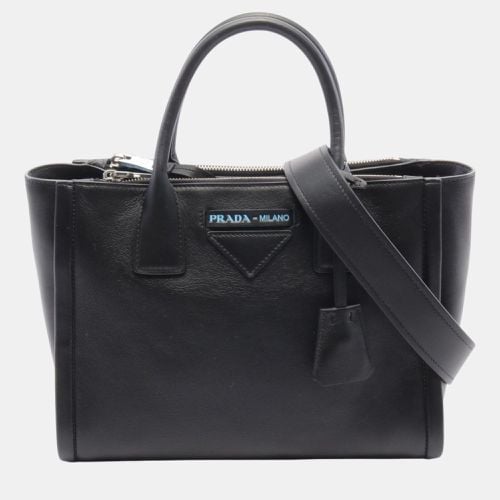 Prada Black Leather Grace Lux Handbag - Prada - Modalova