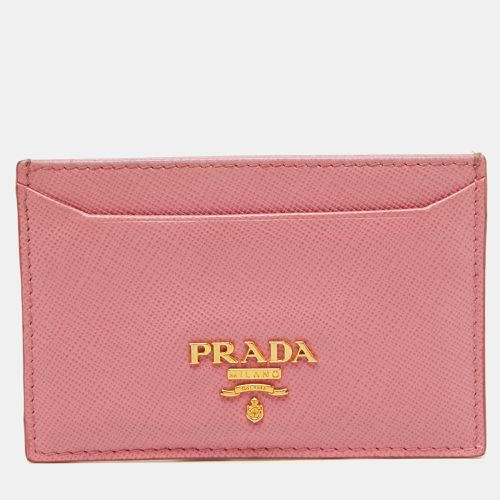 Saffiano Leather Logo Card Holder - Prada - Modalova