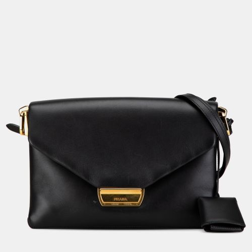 Prada Black Calfskin Ingrid Shoulder Bag - Prada - Modalova