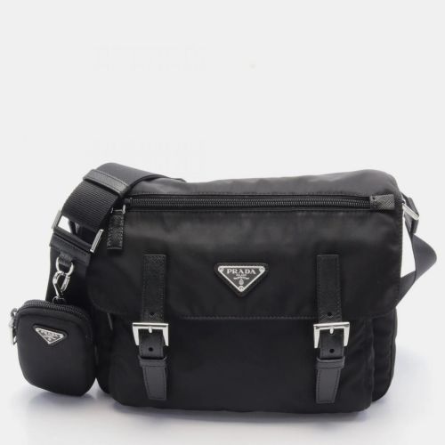 Prada Black Nylon Vela Shoulder Bag - Prada - Modalova