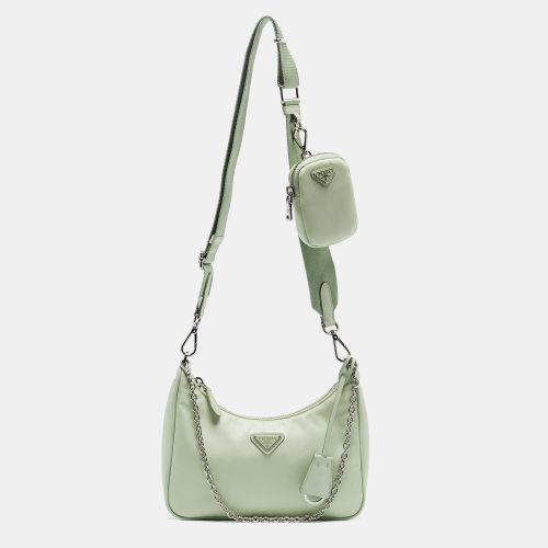 Prada Light Green Nylon Re-Edition 2005 Shoulder Bag - Prada - Modalova