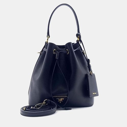 Prada Black Saffiano Leather Bucket Bag - Prada - Modalova