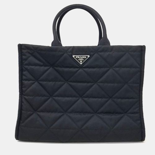 Prada Black Quilted Fabric Tote bag - Prada - Modalova