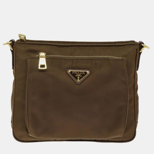 Prada Brown Tessuto shoulder bag - Prada - Modalova