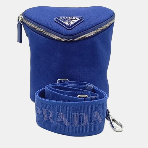 Prada Blue Nylon Logo Crossbody Bag - Prada - Modalova