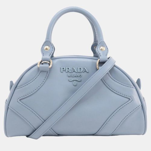 Prada Soft Calf Leather Bowling Bag - Prada - Modalova