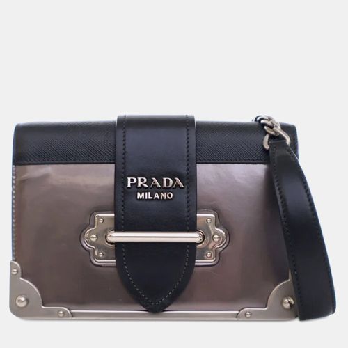 Prada Metallic Vitello Saffiano Cahier Bag - Prada - Modalova