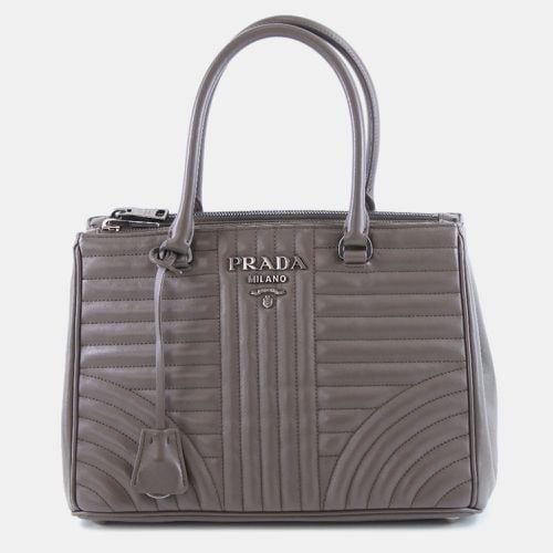 Leather Leather Diagramme Bag - Prada - Modalova