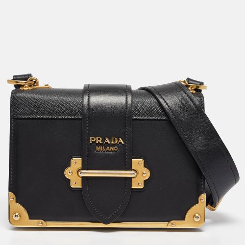 Saffiano Leather Cahier Flap Shoulder Bag - Prada - Modalova