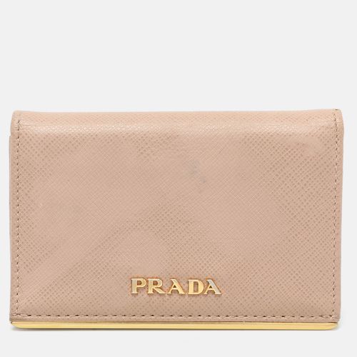 Prada Beige Leather Logo Coin Purse - Prada - Modalova