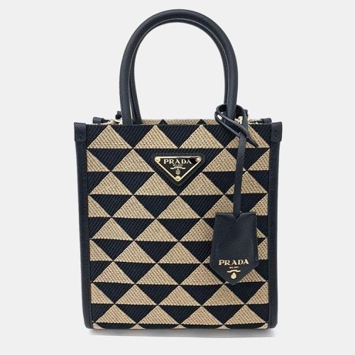 Prada Symbol Jacquard Mini Tote Bag - Prada - Modalova