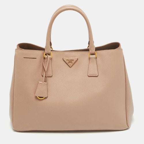 Prada Beige Saffiano Lux Leather Large Galleria Tote - Prada - Modalova