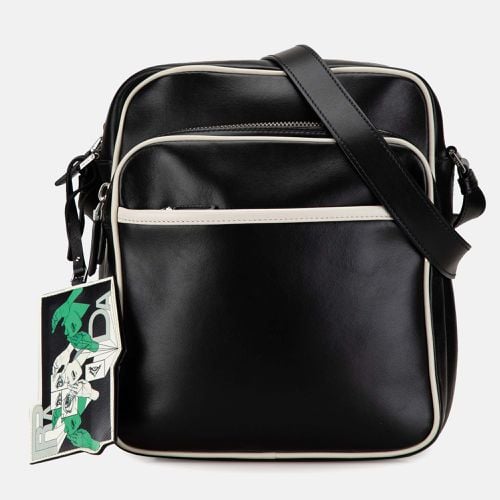 Prada Black Leather Vitello Comics Messenger Bag - Prada - Modalova