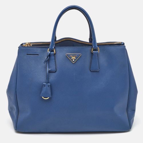 Prada Blue Saffiano Lux Leather Extra Large Galleria Double Zip Tote - Prada - Modalova