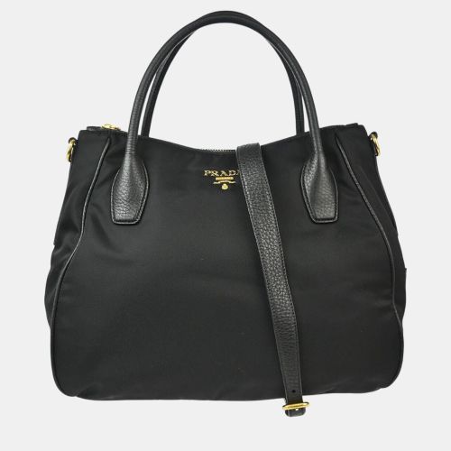 Prada Black Nylon Tote Bag - Prada - Modalova