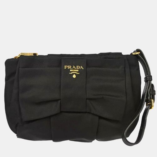 Prada Black Nylon Clutch Bag - Prada - Modalova