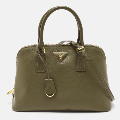 Prada Military Green Saffiano Lux Leather Medium Promenade Satchel - Prada - Modalova