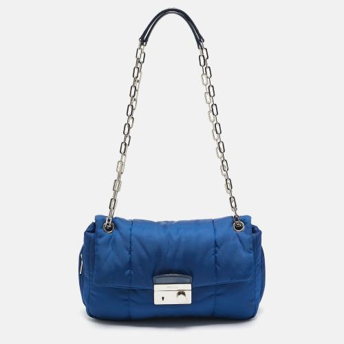 Prada Blue Nylon Bomber Chain Shoulder Bag - Prada - Modalova