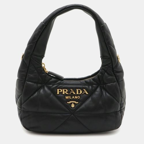 Prada Quilted Padded Nappa Leather Handbag In Black Nero - Prada - Modalova