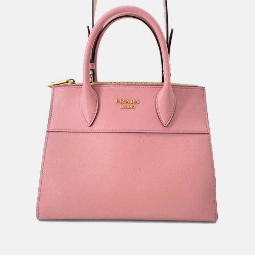 Prada Red City Calf Trimmed Saffiano Paradigme Bag - Prada - Modalova