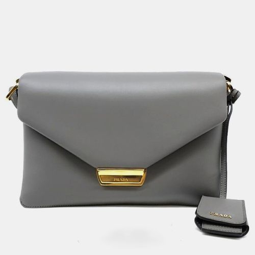 Prada Grey New Calf Shoulder Bag - Prada - Modalova