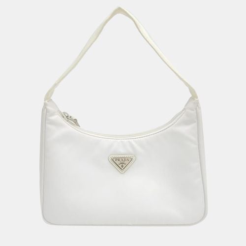 Prada White Tessuto Nylon Re-Edition 2000 Baguette Bag - Prada - Modalova