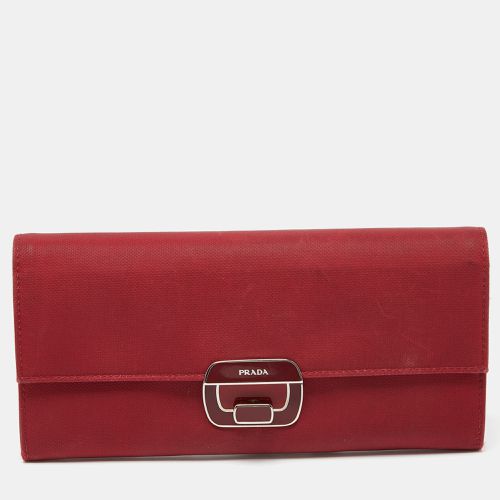 Nylon Flap Continental Wallet - Prada - Modalova