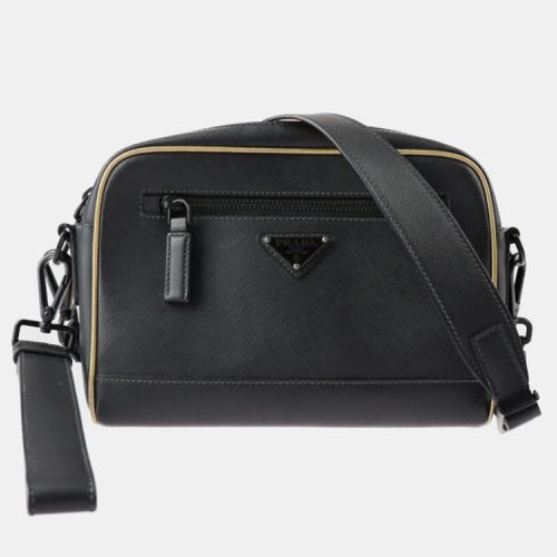 Prada Black Leather Travel shoulder bag - Prada - Modalova