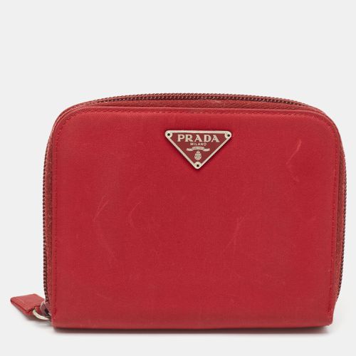 Prada Red Nylon French Flap Wallet - Prada - Modalova