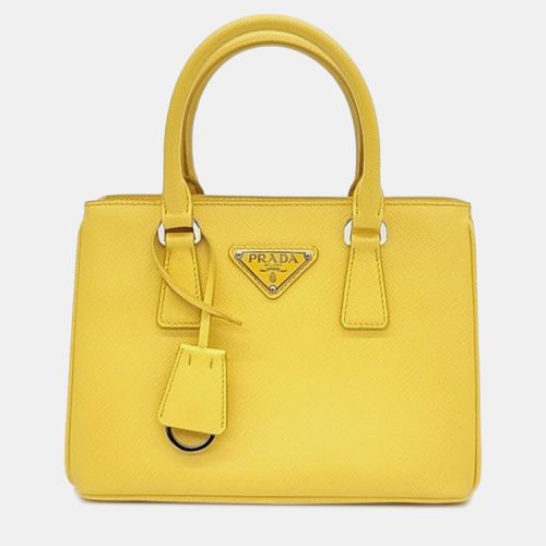 Prada Soleil Saffiano Lux Mini Galleria Double Zip Tote Bag - Prada - Modalova