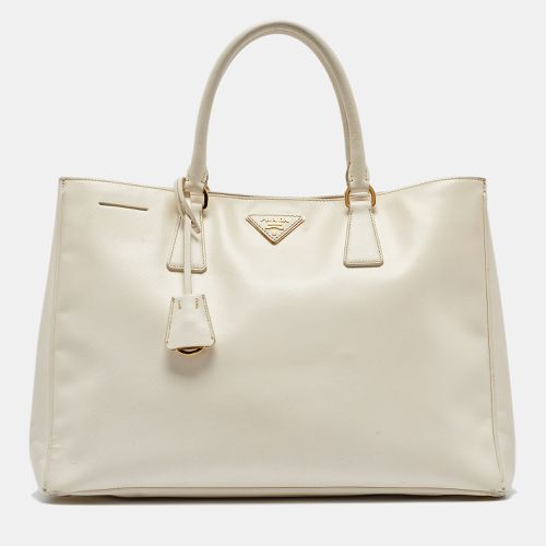 Prada White Saffiano Leather Large Galleria Tote - Prada - Modalova