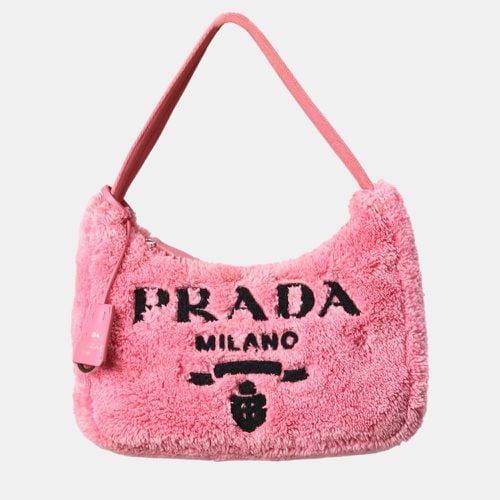 Prada Pink Mini Terry Spugna Re-Edition 2000 Bag - Prada - Modalova