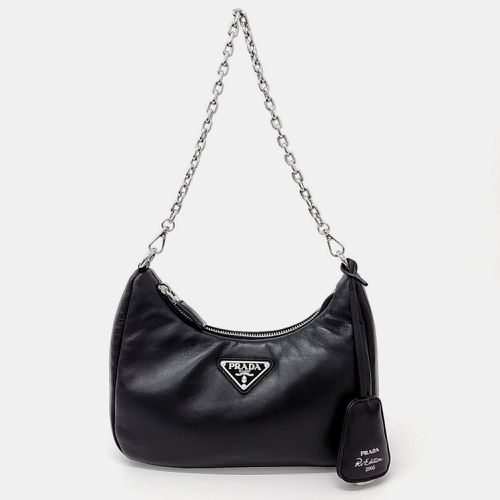 Prada Black Leather Chain Hobo Bag - Prada - Modalova