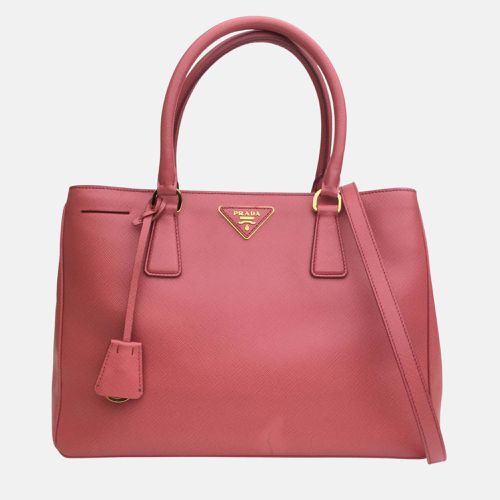 Prada Red Leather Medium Galleria Totes - Prada - Modalova