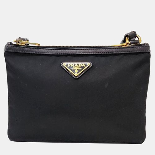 Prada Black Tessuto Crossbody Bag - Prada - Modalova