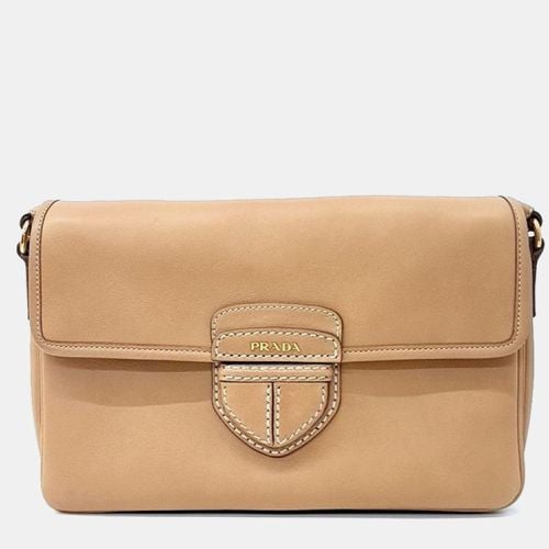 Prada Beige Leather City Calf Crossbody Bag - Prada - Modalova