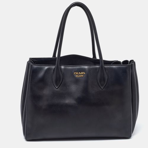 Prada Black Leather City Bibliotheque Tote - Prada - Modalova