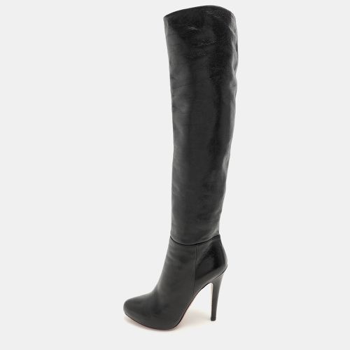 Leather Knee Length Boots Size 37 - Prada - Modalova