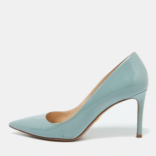 Prada Pastel Blue Patent Leather Pointed Toe Pumps Size 38.5 - Prada - Modalova