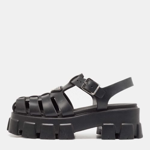 Rubber Monolith Ankle Strap Sandals Size 39 - Prada - Modalova