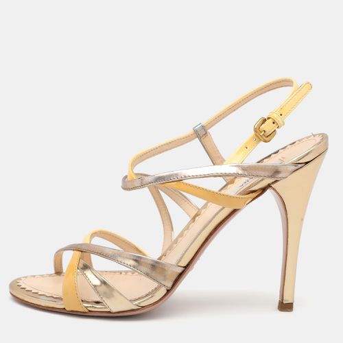 Prada Multicolor Patent and Leather Strappy Sandals Size 36.5 - Prada - Modalova